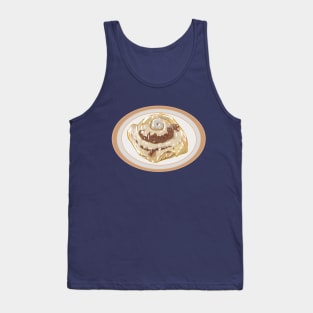 Cinnamon roll cartoon illustration Tank Top